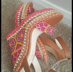 Jessica Simpson Multicolor Wedges